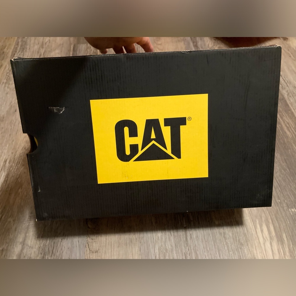 Mens CAT Catipaillar black work sneakers - Picture 3 of 13